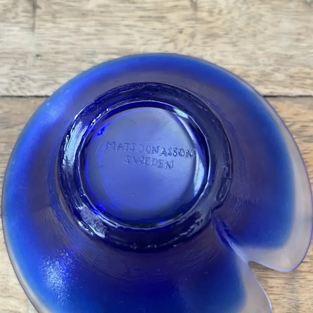 Vintage Mats Jonasson Sweden Lead Crystal 